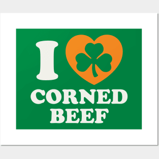 Irish Corned Beef St Patricks Day Food Irish Pride Posters and Art